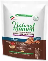 Natural Trainer CAT No Grain pašaras katėms su upėtakiu 300g NEW