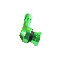 SN 1/2PCS new Aluminum Alloy Valve Motorcycle Rim 90 Degree Angle Motorcycle Wheel Tire Tubeless Valve Stems For Rim Wheel Parts žalia