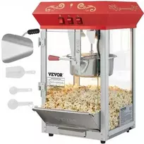 Vevor Stalinis spragėsių gamintojas 850W, raudonas