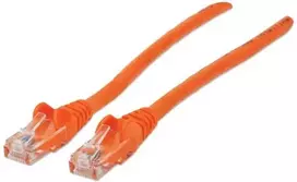 Intellinet Tinklo pataisos kabelis, Cat6, 15m, oranžinis, CCA, U/UTP, PVC, RJ45, paauksuoti kontaktai, neužsikimšęs, su įdėklu, viso naudojimo laiko garantija, polietileninis maišelis, 15 m, Cat6, U/UTP (UTP), RJ-45, RJ-45, oranžinis