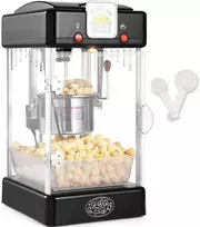 Spragėsių gaminimo aparatas 300W, 2.5L virdulys, 4L partija, stalinis, kino teatro stiliaus, namų vartojimui. Spragėsių pūtimo mašina su LED apšvietimu ir šildymo funkcija
