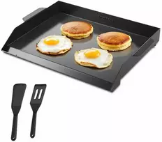 Anglinio Plieno Kepimo Plokštė, Universali Plokščia Stačiakampė Plokštė Kepsninei, Nešiojami Šeimos Indai Stovyklavimui, 55.88 cm x 40.64 cm Kepimo Plokštė