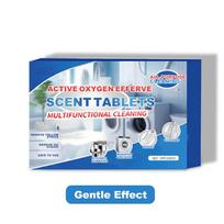 Universalios aktyviojo deguonies valymo putojančios tabletės Universalus dėmių šalinimas Galingas valymo putojančios tabletės valiklis Gentle Effect 1 Box
