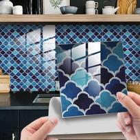 10Pcs Waterproof Tile Stickers 15*15cm Art Wall Decal  Living Room Wall Sofa Background #40