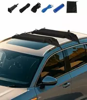 Pripučiami automobilio stogo bagažinės padėklai, universalus baidarių laikiklis, minkšta stogo bagažinė kanojoms, irklentėms ir banglentėms, 40 kg keliamoji galia