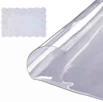 Apvalus PVC stalo apsauginis užvalkalas, skaidrus stalviršio užvalkalas, vandeniui atsparus valgomojo stalo užvalkalas rašomajam stalui