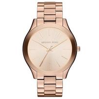 Michael Kors MK3197 Runway Rose Dial Rose Gold-tone Women's Watch 42mm ryškiai rožinė