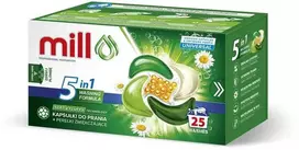 Madonis MILL PRO 5k skalbimo kapsulės + UNIVERSAL minkštinimo granulės, 25 vnt.