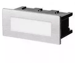 Emos LED orientation recessed luminaire AMAL 123×53, 1,5W tep. baltas, IP65