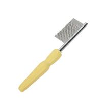 Pet Grooming Brush Shedding Comb Hair Removal Tool for Dogs Cats Effective Fur Cleaning and Detangling with Comfortable Handle one size geltona