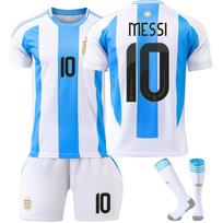 Messi Argentinos Vaikų Futbolo Marškinėliai Sporto Įranga Kvėpuojantys Greitai Džiūstantys Jaunimo Treniruočių Apranga 120-130 CM