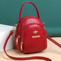 Women's bag three-layer women's bag new shoulder messenger handbag mobile phone bag Korean bag wholesale 15*19*12cm