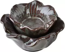 Mondex Since 1986 YARINE žvakidė, gėlė, 11x11x6cm, violetinė