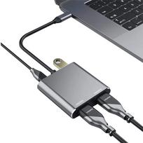 Adapter Hub 4W1 2X Hdmi 4K Usb Power Delivery Usb C Stacja Dokująca