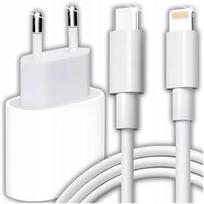 Ładowarka Sieciowa Usb-C Do Iphone 11 12 13 14 15 Pro Max + Kabel Lightning