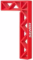90 laipsnių kampų laikiklis / fiksatorius Sendi 50 x 100 mm, plastikinis