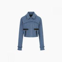 Egoist Denim Like Trucker Jacket Es2wj461 BL/55