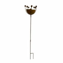 Weather-resistant Bird Feeder Garden Stake Iron Bracket Metal Bird Bath  Home Courtyards ruda