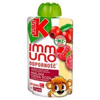 Kubuś Immuno Odporność Mus Jabłko Marchew Banan Truskawka Malina Dzika Róża Acerola Hibiskus 100 G