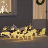 LED elniai 7 pcs Auksinė audinys