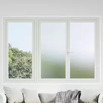 Savaime prisiklijuojanti langų plėvelė Frosted Pilka PVC