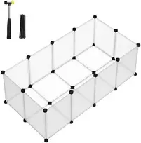 Songmics Gyvūnų maniežas, 125x63x42 cm, balta