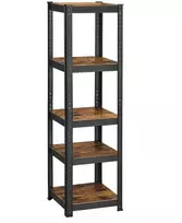 Songmics Lentynų blokas, 150x37x37 cm, Ruda, Juoda