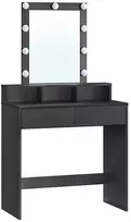 Songmics Tualetinis staliukas, 80x40x145 cm, juodas