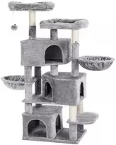 Songmics Kačių draskyklė, 55x40x164 cm, pilka