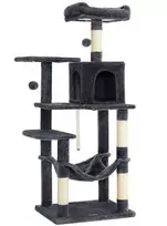 Songmics Katės draskyklė, 55x45x143 cm, pilka