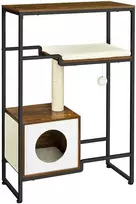 Songmics Kačių draskyklė, 74x34x114 cm, ruda
