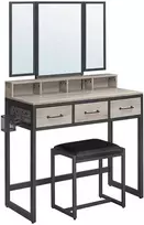 Songmics Tualetinis staliukas, 90x40x140.8 cm, juodas