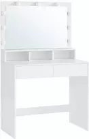 Songmics Tualetinis staliukas, 80x40x140 cm, balta