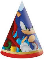 Czapeczki Papierowe Jeż Sonic Sega Urodziny 6Szt.
