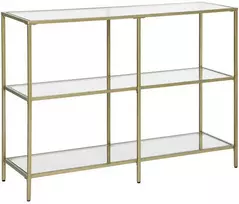 Songmics Konsolinis stalas, 100x30x73 cm, auksinis
