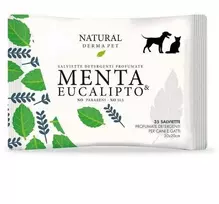 Natural Derma Pet Švaros servetėlės su mėtomis ir eukaliptu Švelni formulė