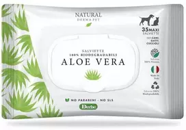Natural Derma Pet Drėgnos Servetėlės Aloe Vera Švelni Formulė