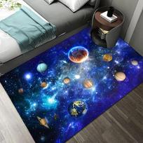 3D Saulės sistemos Vaikų kambario Kilimas Erdvė Planeta Kilimas Vaikų miegamojo Neslystantis kilimėlis Namų dekoravimas Žaisti Šliaužiantis kilimėlis 40x60cm 16x24 inch