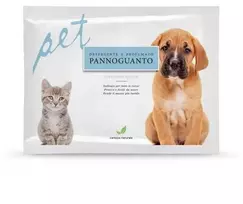 Natural Derma Pet valymo pirštinė su talko kvapu, vienkartinė