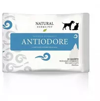 Natural Derma Pet drėgnos servetėlės su papildomu minkštumu, skirtos valymui ir deodoruojamajam poveikiui