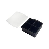 Square Silicone Ice Cube Tray with Lid Food Grade Flexible Ice Mold for Kitchen Beverage Frozen Cube Maker Dishwasher Safe One Size juoda