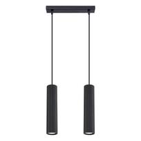 Lampa Wisząca Amber 2 Gu10 Czarny Alu Lumilo 15.579.74