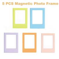 5/10pcs 3Inch Magnetic Photo Frame for Fujifilm Instax Mini Polaroid Pictures Refrigerator Display Picture For Kitchen Home Gift (as the picture,8.8x6.5cm)