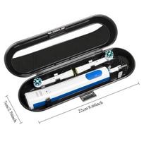Kietas dėklas Oral-B/Philips Universaliam dantų šepetėliui Kelioninis organizatorius Apsauginis dėklas nuo dulkių Elektrinio dantų šepetėlio Apsauginė dėžutė Maišelis juoda