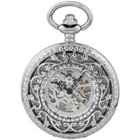 NEW Luxury Silver Antique Mechanical Pocket Watches For Men Friends Hand-winding Pockets Fob Watch Gift sidabras