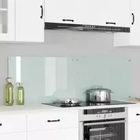 Virtuvės atbraila 2 pcs Balta 80 x 50 cm grūdintas stiklas