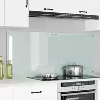 Virtuvės atbraila 2 pcs Balta 70 x 60 cm grūdintas stiklas