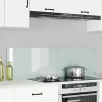 Virtuvės atbraila 2 pcs Balta 70 x 40 cm grūdintas stiklas