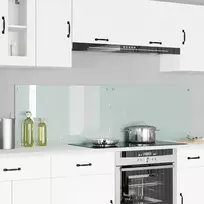 Virtuvės atbraila 2 pcs Balta 90 x 50 cm grūdintas stiklas
