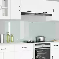 Virtuvės atbraila 2 pcs Balta 90 x 60 cm grūdintas stiklas